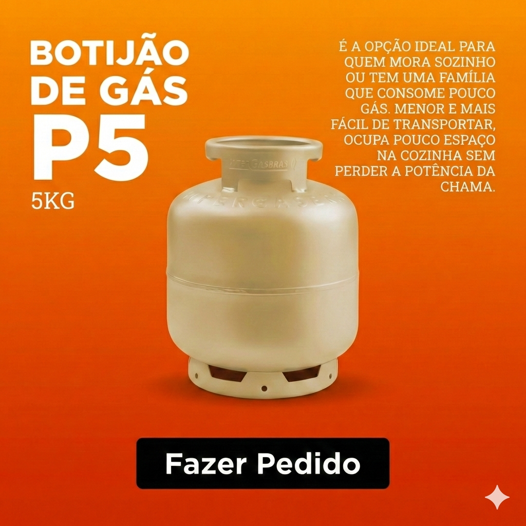 Botijão de Gás P5 5kg